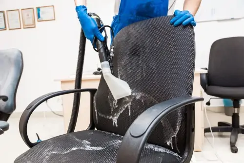 Professional chair cleaning team