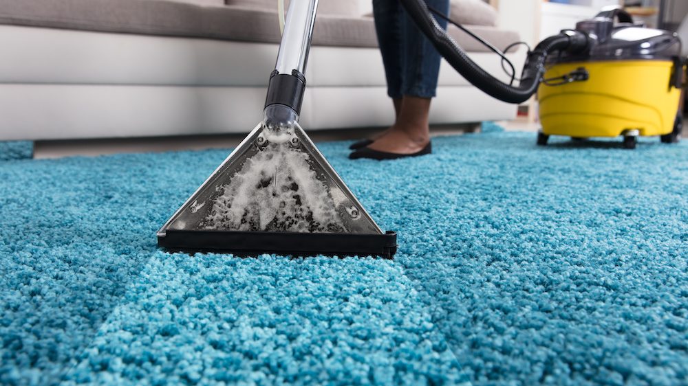 Carpet after deep cleaning